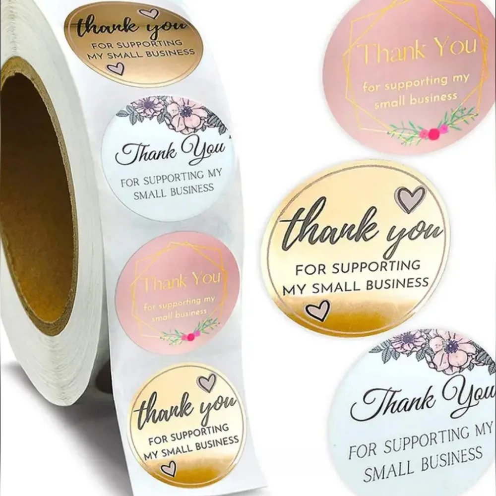 500pcs Thank You For Supporting My Small Business